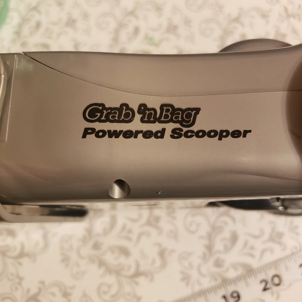 Pet Waste Disposal Grab'N Bag Powered Scooper With Light Handheld Shark Vacuum